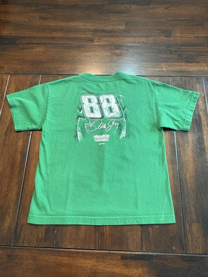 Camiseta Dale Earnhardt Junior #88 Verde NASCAR Talla Juvenil Pequeña Foto 3 de 4