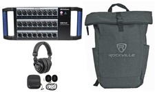 PRESONUS NSB 16.8 16x8 AVB Stagebox + Auriculares de estudio + Mochila para computadora portátil