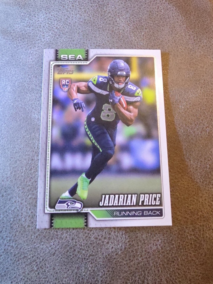 Jadarian Price RC # 310 Topps Flagship Football 2026 - Seattle Seahawks Rookie