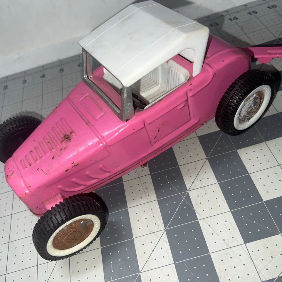 Remolque Ford Modelo T Rosa Jalopy Y Rosa Años 60 NYLINT De Colección Foto 2 de 4