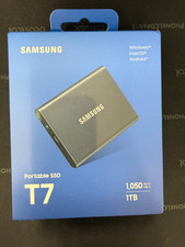 Samsung T7 ‎MU-PC1T0T Portable SSD External Solid State Drive 1TB - Titan Gray