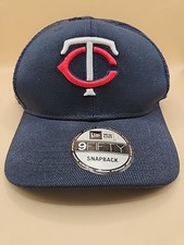 Men's New Era Navy Minnesota Twins Team Color Trucker 9FIFTY Snapback Hat