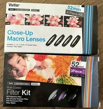 Vivitar Multi-Coated Filter Kit  Close Up Macro Lenses Kit 52 mm