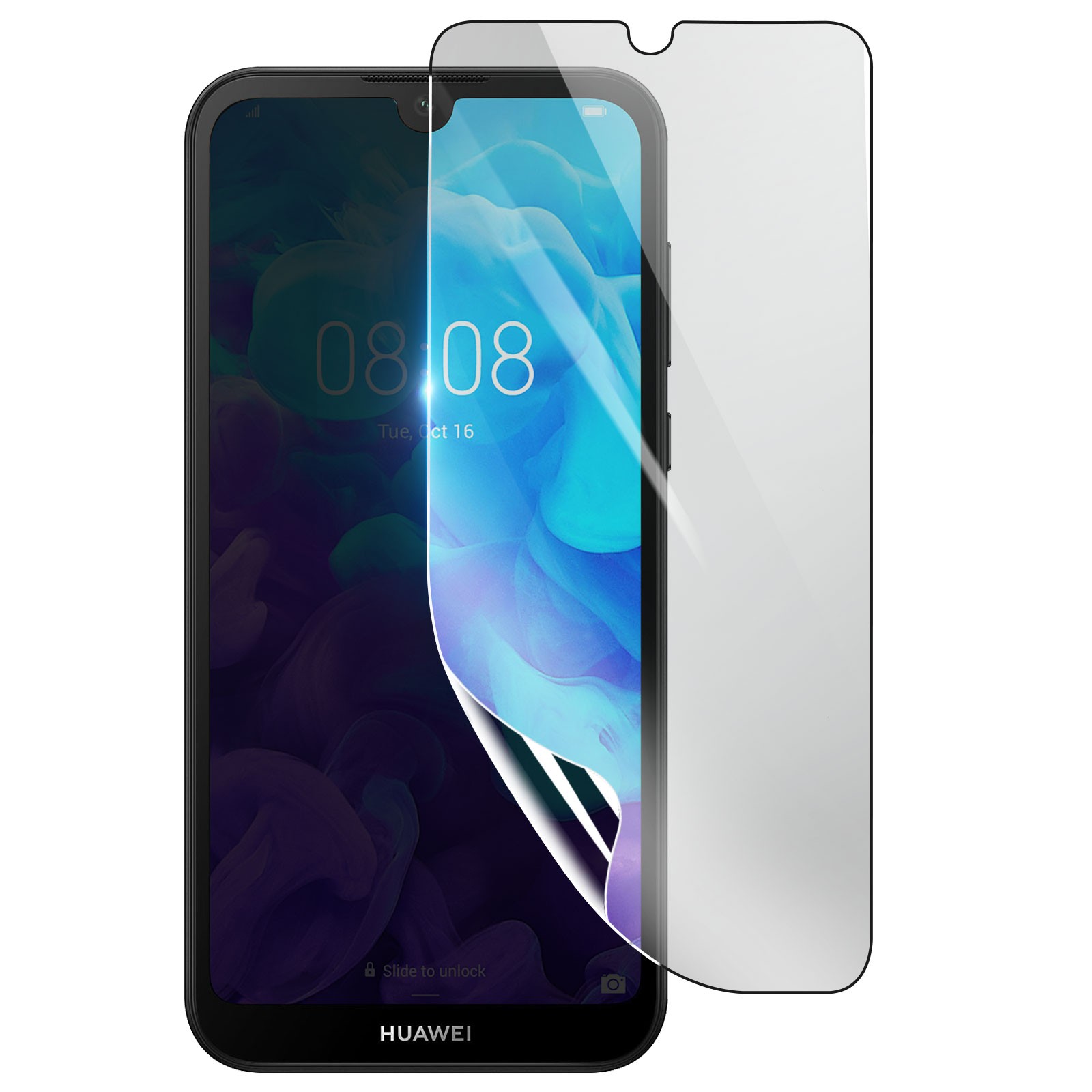 Protection antichoc Huawei Y5 2019 film hydrogel transparent anti rayure 3mk