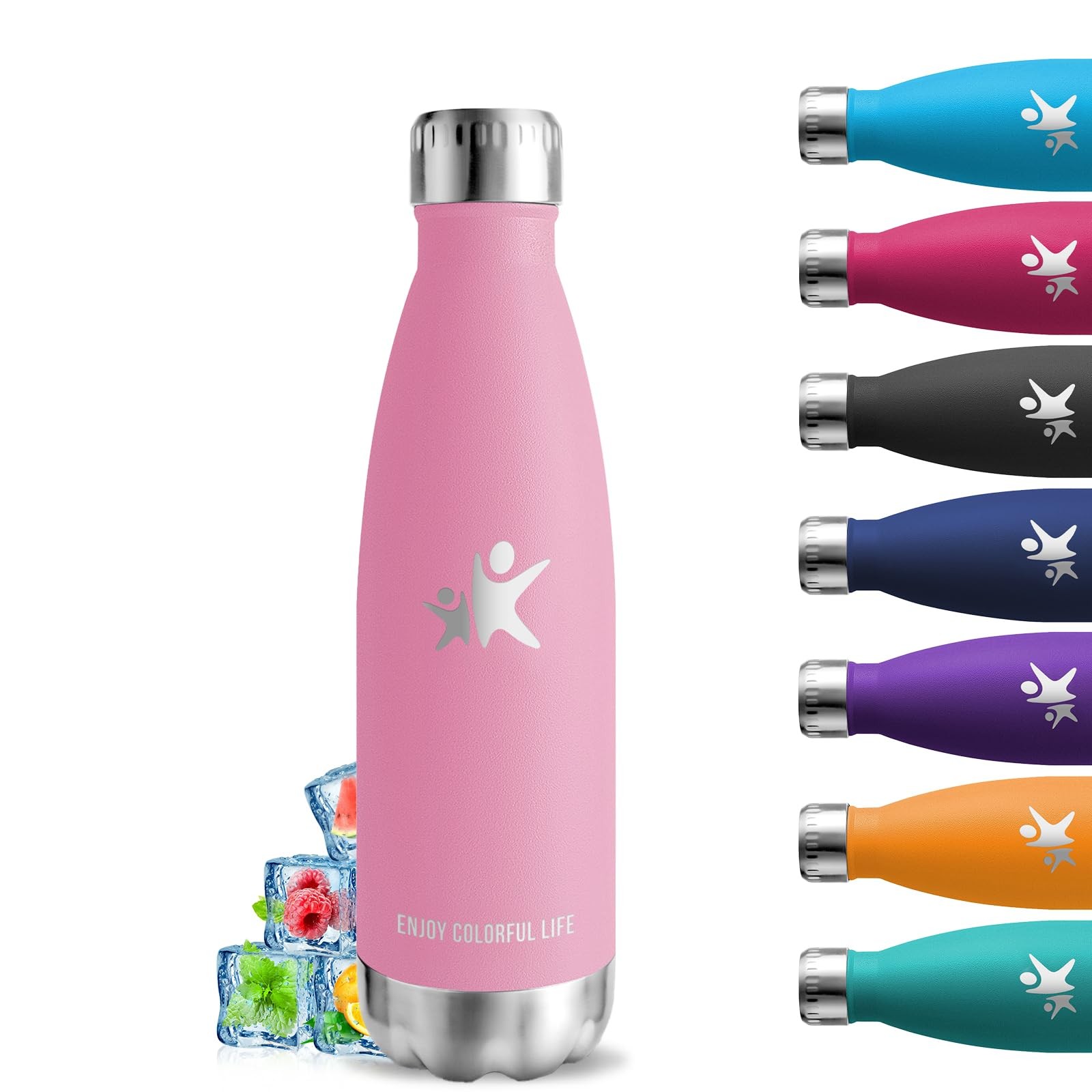 Borraccia Termica, 500 ml Borraccia Bambini, Borraccia Acciaio Inox, Senza nXXO
