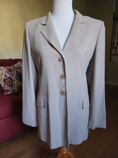 Jones New York Tan Skirt Suit Sz 10 Jacket  Sz 8 Skirt