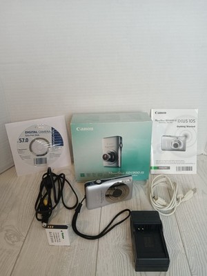 Canon PowerShot SD1300 IS Silver Compact Digital Camera 12.1MP - Bundle Tested