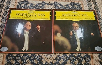 LOT of 2 KARL BOHM Brahms LP Tragic Overture ALT-RHAPSODIE Symphonie Nr. 3 & 4