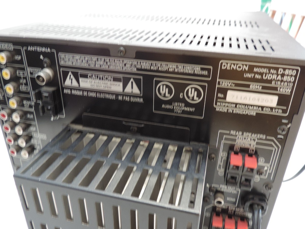 RARE DENON D-850 BOOKSHELF STEREO MAIN UNIT AMP / TUNER USED
