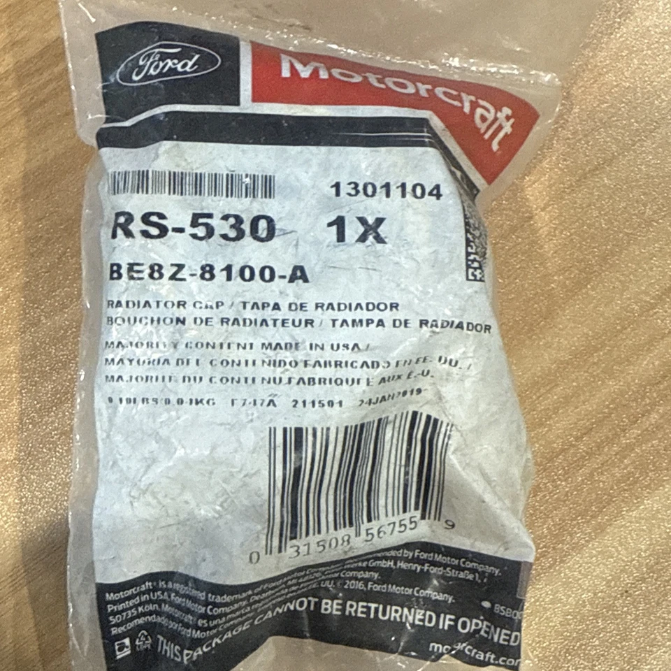 Radiator Cap Motorcraft RS-530 For 2012-2018 FORD FOCUS, 2011-2019 FORD FIESTA - Image 2 of 2