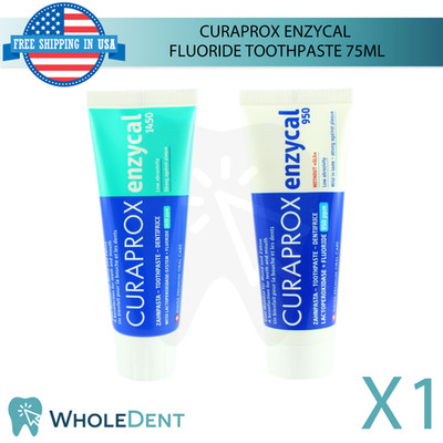 Curaprox Enzycal Flouride Dental Toothpaste 75ml Gentle Daily Oral Hygiene
