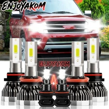 LED Headlight High/Low Beam Kit Fog Lights Bulb For Ford Expedition 2019-2020