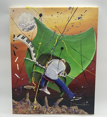 Original MARCUS GLENN Rhythm Of Mars Giclee on Canvas Hand Embellished 22x18