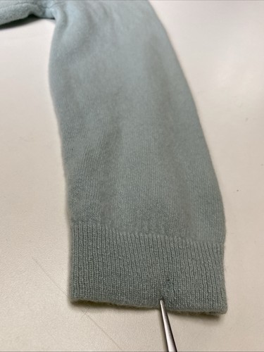 Vintage 50s Dalton S 100% Cashmere Cardigan Seafoam Green 3/4 Sleeve, $30 - Photo 16