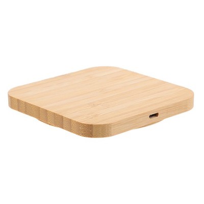  1pc 10W drahtloses Telefon Ladegerät Tragbares Handy -Lade -Holz -Telefon