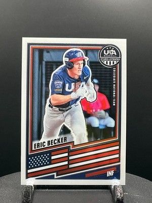 2026 Panini Stars & Stripes Prizm USA Baseball #153 Eric Becker