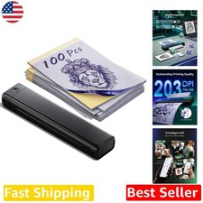 M08F Tattoo Stencil Printer, Portable Bluetooth Thermal, Inkless, 100 Transfe...