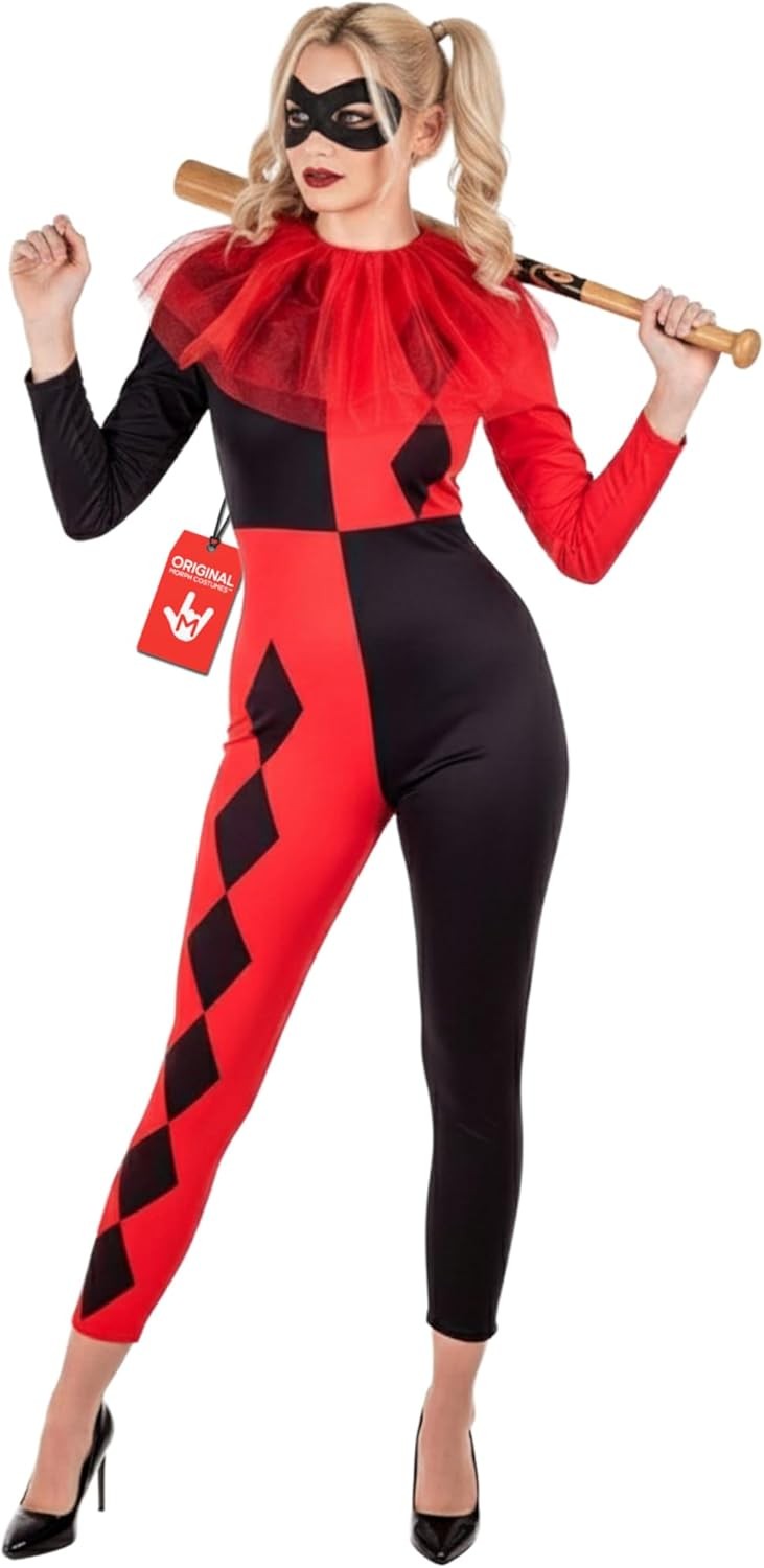 Fun Shack Disfraz Arlequin Mujer, Disfraces Circo, Disfraz Mujer Carnaval y