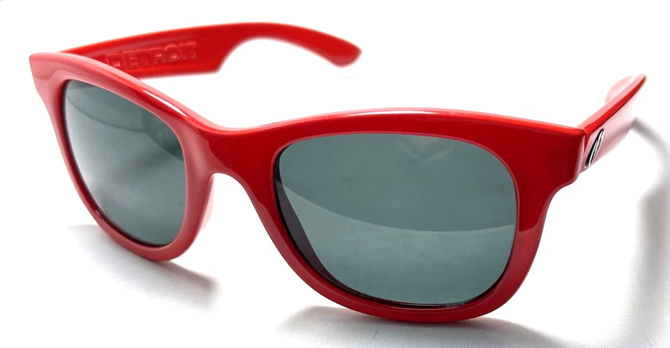 ELECTRIC VISUAL DETROIT Red Plastic Square Unisex Sunglasses Made in Italy - Image 2 of 4