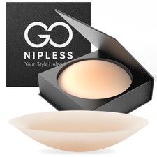 Go Nipless Nipple Covers For Women-Dermatologist Approved Sticky 1 Pair, Nude