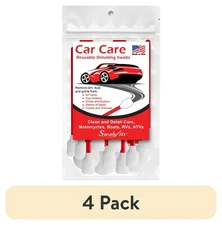 (4 pack) Swab-its Car Care Detailing, 14 Washable and Reusable Foam Cleaning