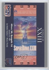 1990 Pro Super Bowl XXV Silver Anniversary Box Set XXII Ticket #23 0k4