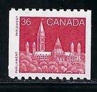 CANADA - SCOTT 953 - VFNH - COIL STAMP - PARLIAMENT - 1987