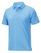 Golf Polos for Men Dry Fit Short Sleeve Moisture Wicking Shirts Performance P...