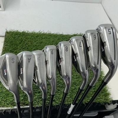TaylorMade M4 US Eisensatz 5-9,Pw,Aw,Sw 8tlg Flex Stiff FUJIKURA ATMOS RED