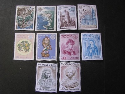 Monaco Stamp 5 Assorted Sets from 1974-1978 Lot 3...Free International Shipping!