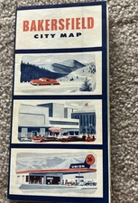 1950’s Union 76 Bakersfield Road Map Minute Man Logo