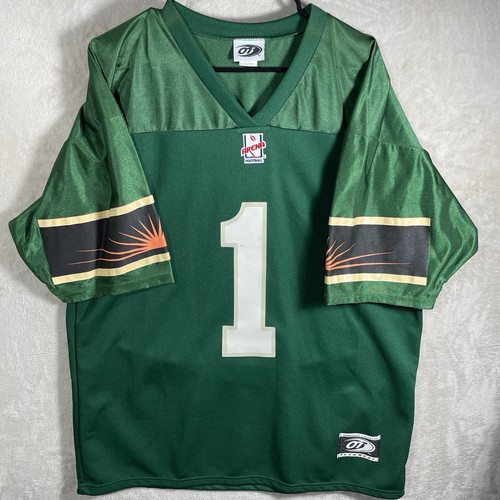 VTG San Jose Sabrecats Arena Football  Jersey Adult Extra Large Green Men’s