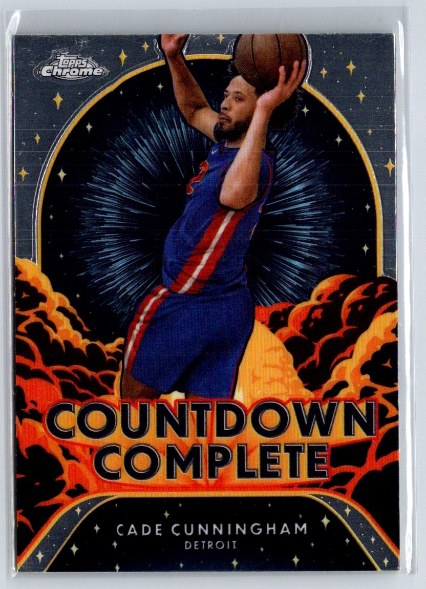 2024-25 Topps Chrome #CC-10 Cade Cunningham Countdown Complete