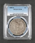 1885-S PCGS  VF30 Morgan Silver Dollar $1 Circulated USA Mint Coin VF-30