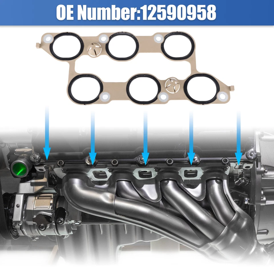 Junta de colector de admisión inferior para Buick LaCrosse para Saturn Outlook No.12590958 Foto 3 de 4