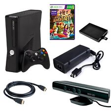 Microsoft XBox 360 E System BLACK Video Game Console 4GB Wireless Bundle  360E 