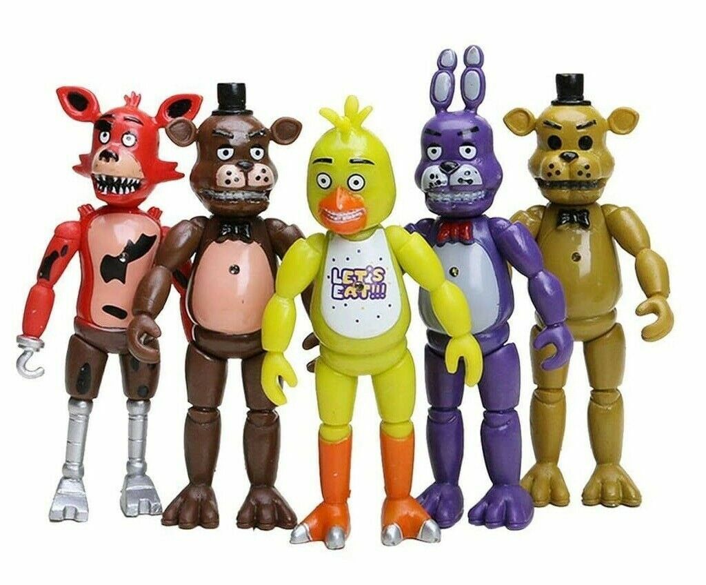 Set of 5 - Five Nights at Freddy's Sister Location Action Figures Party Toy  FNAF