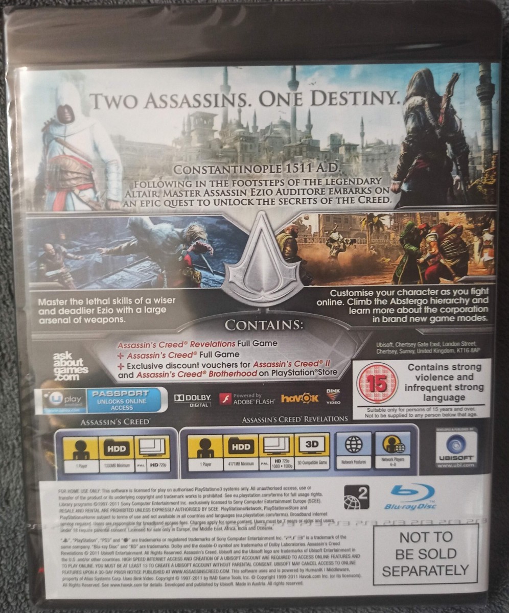 PlayStation 3 : PS3 Assassins Creed Revelations VideoGames Fast and FREE P & P 3307215589236