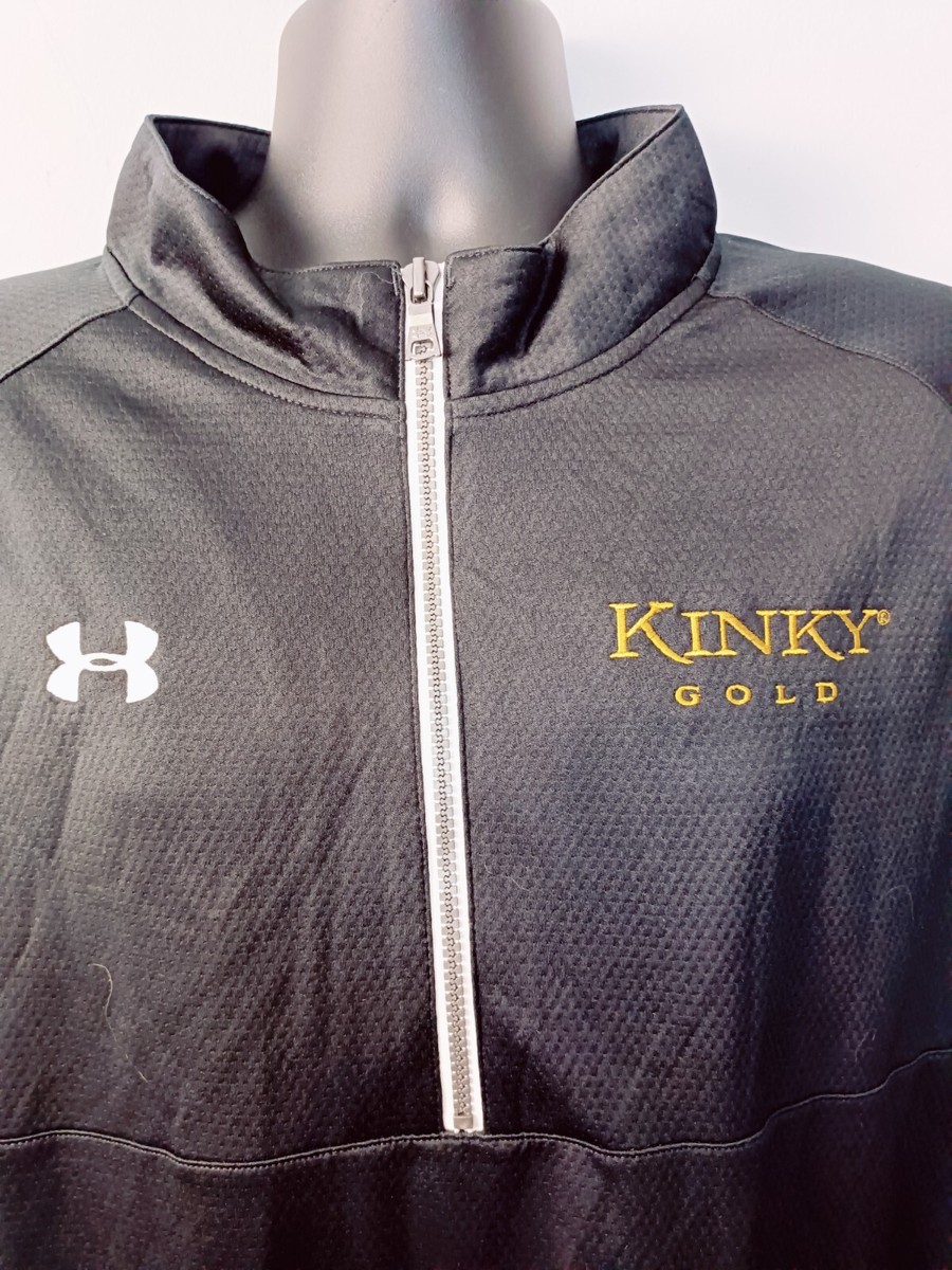 Under Armour Men's 3XL Black 1/4 Zip LS Pullover Embroidered