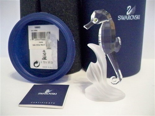 廃盤　SWAROVSKI スワロフスキー オルカ（シャチ） SWAROVSKI SEA HORSE 168683 NIB COA | eBay