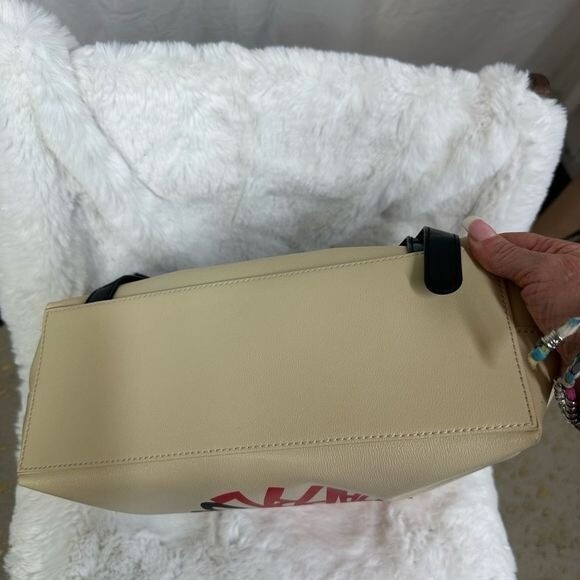 NEW Braccialini TUA Eyes backpack beige eco leather style B11314 made in Italy NEW Braccialini TUA Eyes backpack beige eco leather style  main image 4