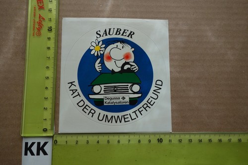 Alter Aufkleber Auspuff Katalysator DEGUSSA