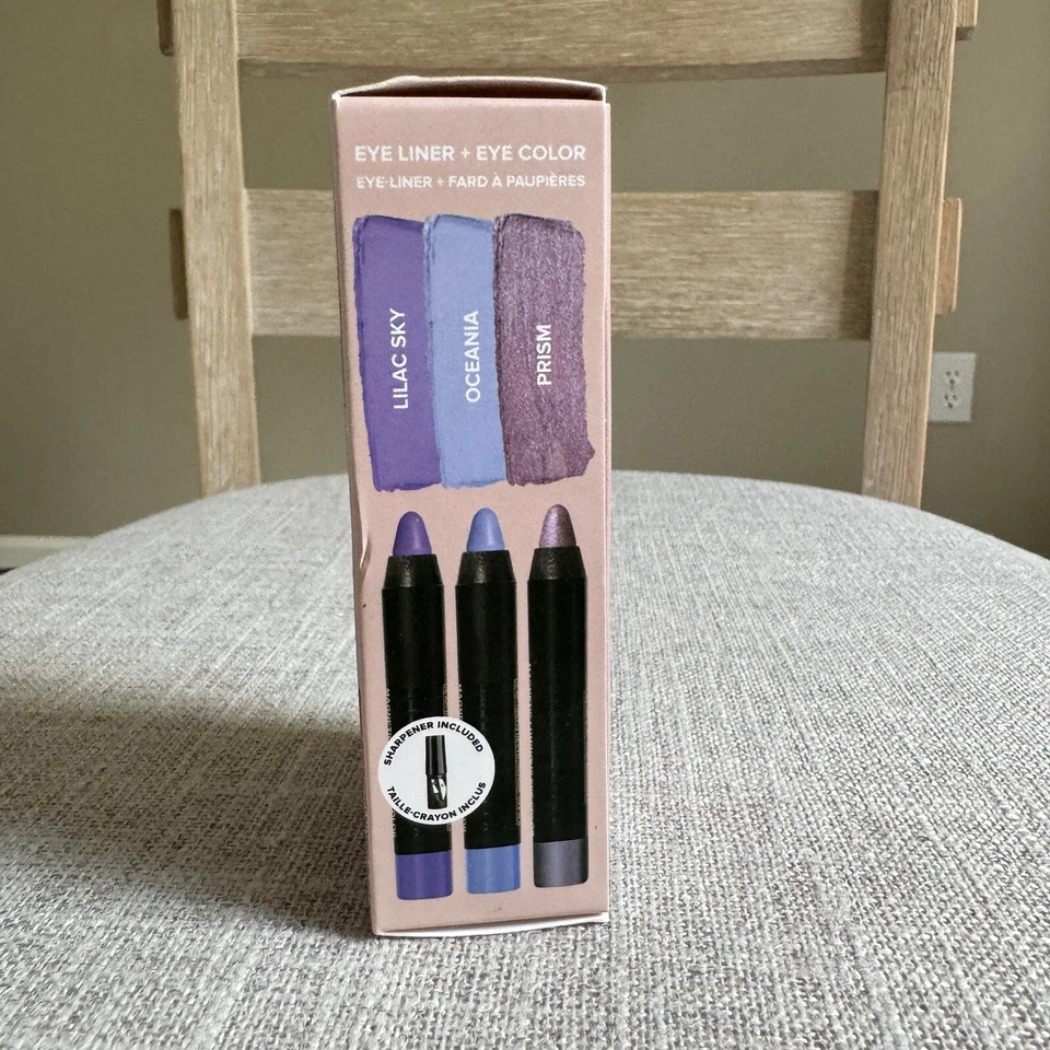 NUDESTIX Dreamy Easy Eyes Eyliner + Kit de 3 piezas de color de ojos cielo lila, Oceanía y prisma Foto 3 de 3