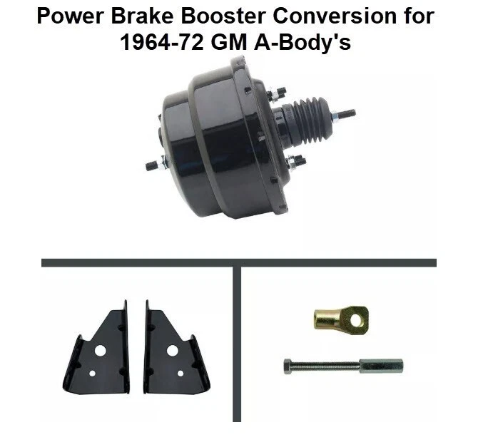 Black Out 8 英寸双动力制动增强器转换适用于 1964 - 72 通用 A 车身 — 第 3/4 张图片