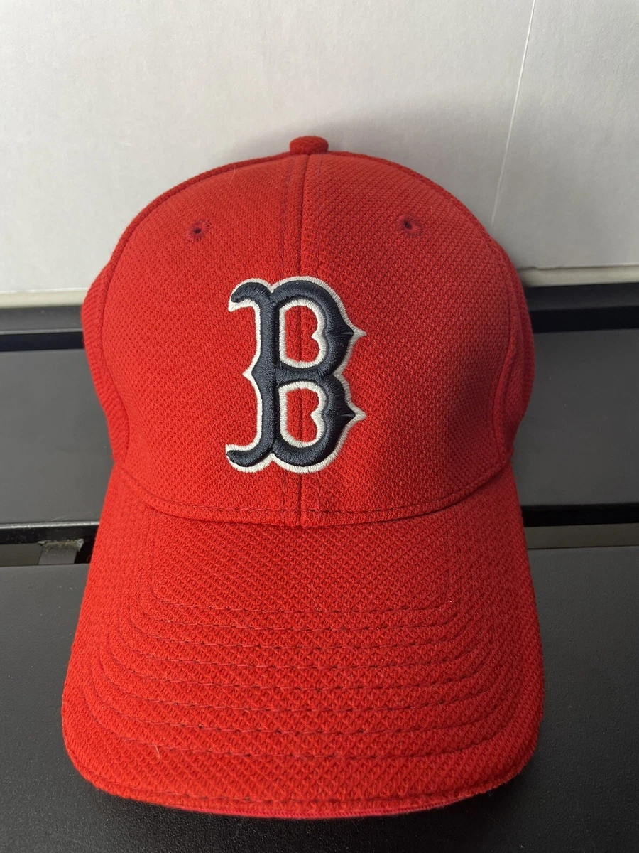 Boston Red Sox Baseball Cap Batting Practice Red New Era Stretch Fit Size  S/M
