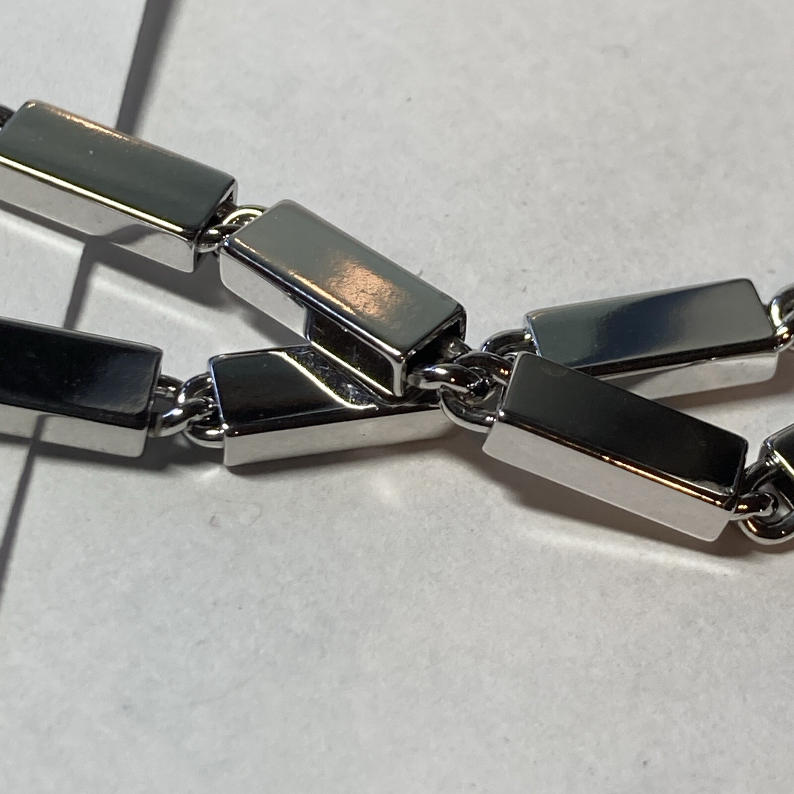 28" Rectangle links Monet Silvertone Modernist 3 … - image 3