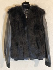 Whistles Black Sheepskin Bomber Jkt Size 10