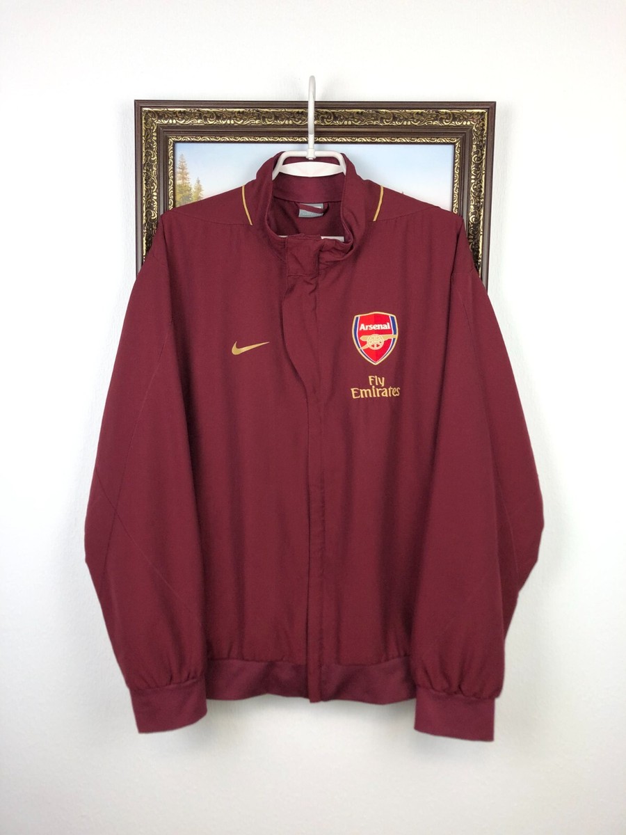 Vintage Nike Arsenal Highbury Football Jacket Soccer Track Vintage Nike Arsenal Highbury Football Jacket Soccer Track