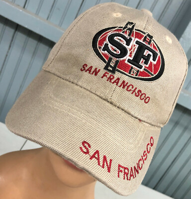 San Francisco California Beat Up Discolored Adjustable Baseball Cap Hat