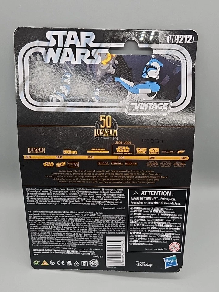 ARC Trooper Star Wars CLONE Colección Vintage 3.75 Pulgadas VC212 TARJETA NO COMO NUEVA Foto 2 de 4